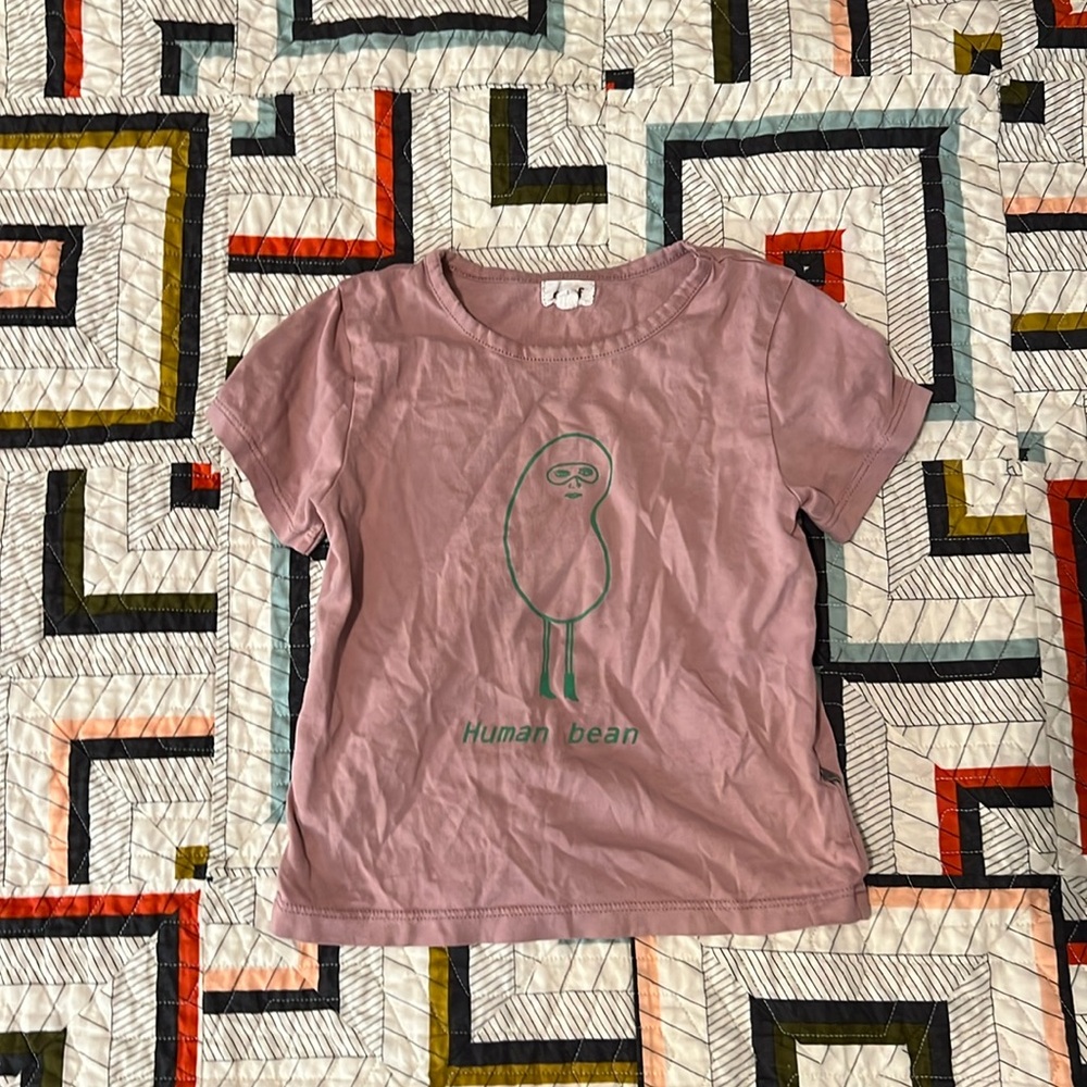 Oeuf Purple And Green Human Bean Tshirt 2Y